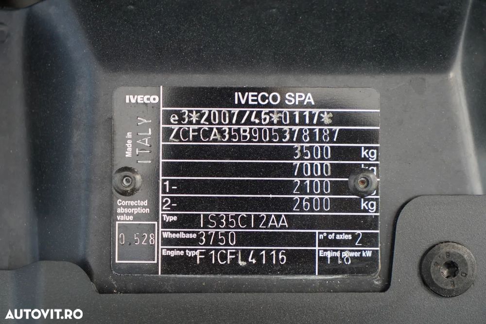 Iveco DAILY 35-160 / BASCULATOR DIN ALUMINIU / CAMION CU PORȚIE MIXĂ - 6 LOCURI / DOUĂ LOCURI / MANUALĂ / - 36