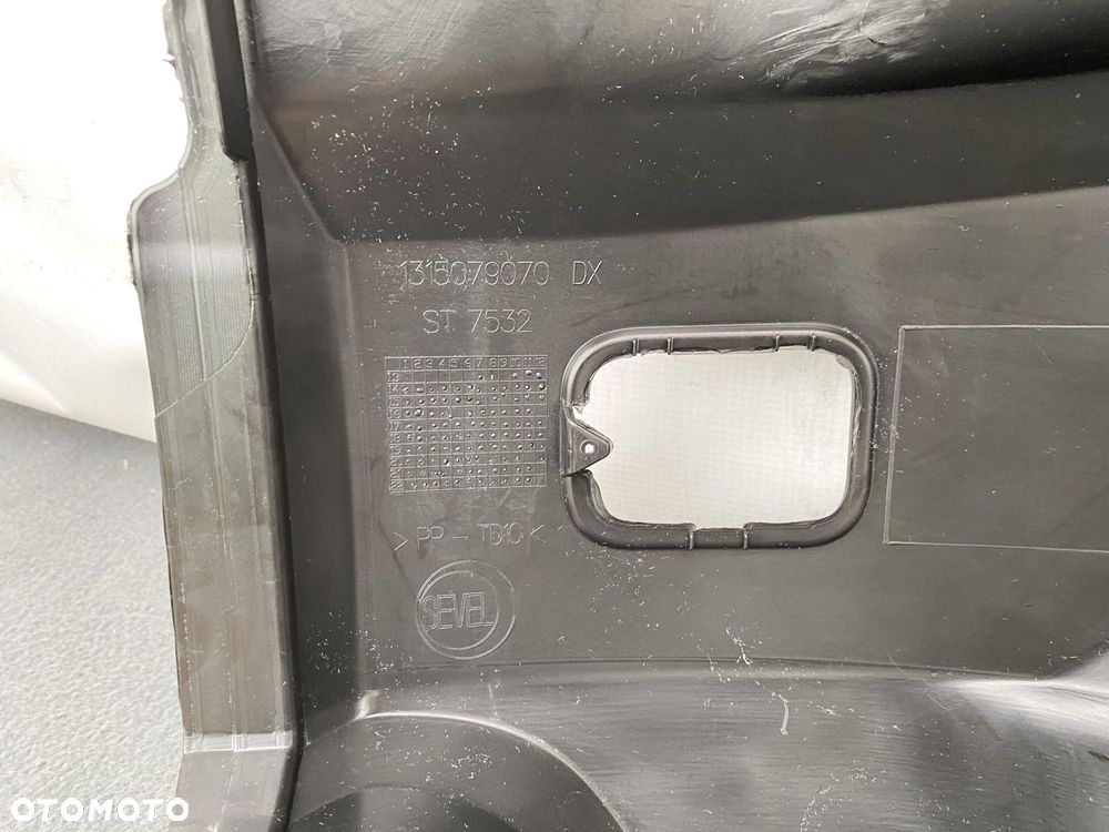 DUCATO BOXER JUMPER 17- NAROŻNIK ZDERZAK PRZÓD PRAWY LISTWA HALOGEN CZARNY - 7