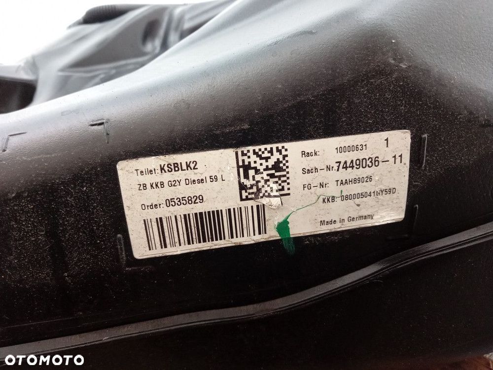 BMW 3 G20 G30 ZBIORNIK PALIWA DIESEL 7449036 - 4