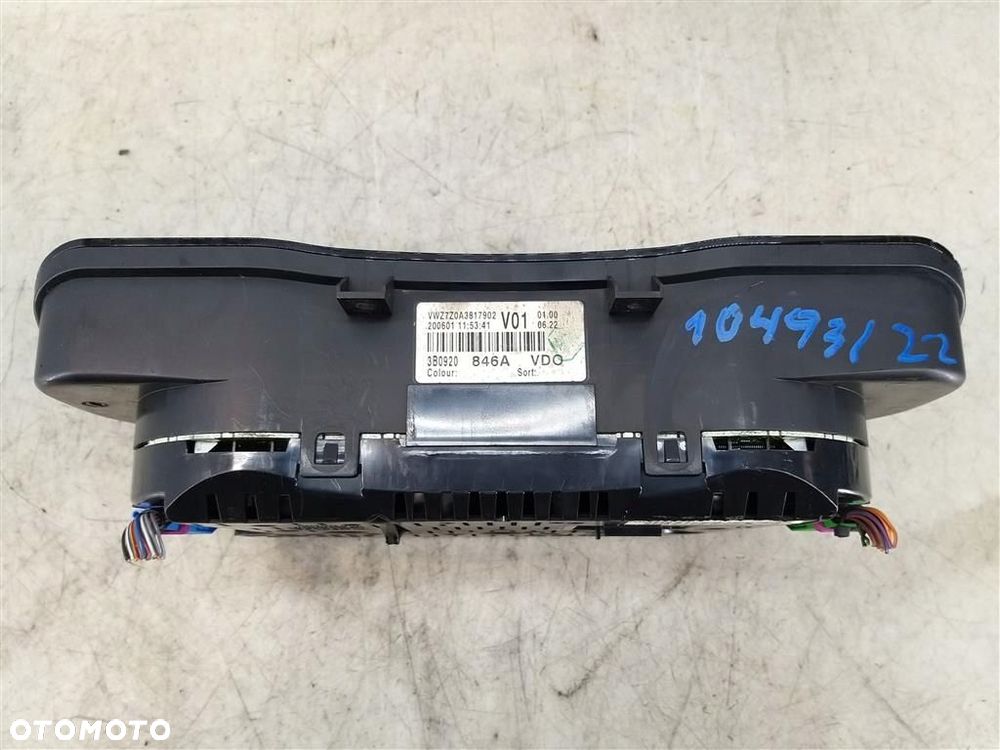 Licznik VW PASSAT B5 2.5 TDI 149KM 2000-2005 LIFT VDO 3B0920846A - 4