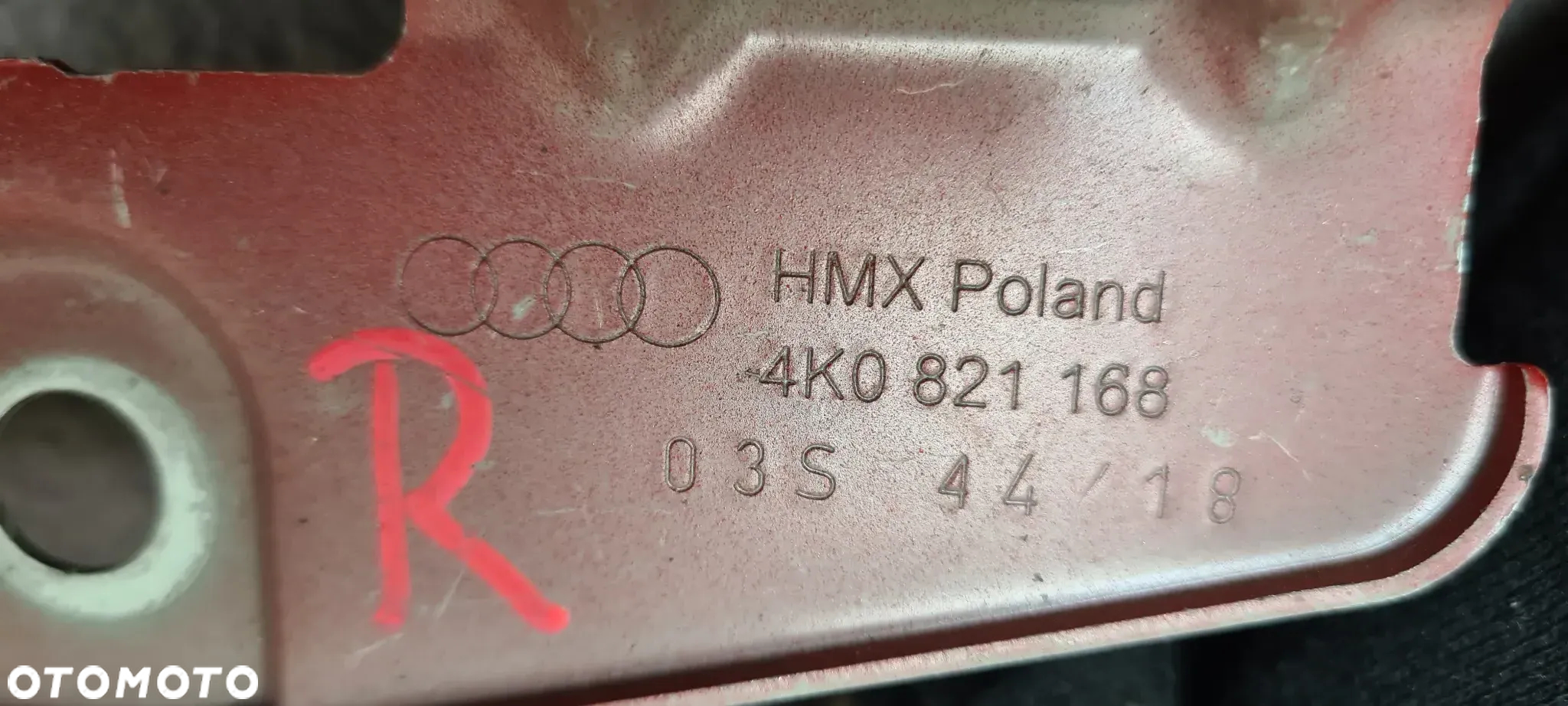 AUDI A6 A-6 C8 PRAWE LEWE MOCOWANIE WSPORNIK BŁOTNIKA  4K0821132 4K0821167 4K0821168 - 4