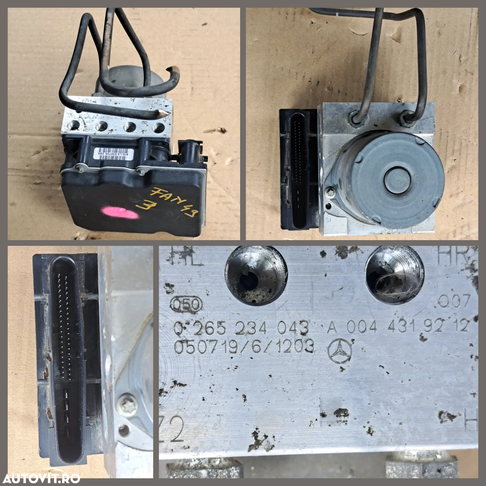 Modul unitate pompa ABD ESP SBC ABR mercedes A-Class w169 E-Class w212 4matic w211 CLS w218 w219 Vito 4x4 w639 w207 - 4