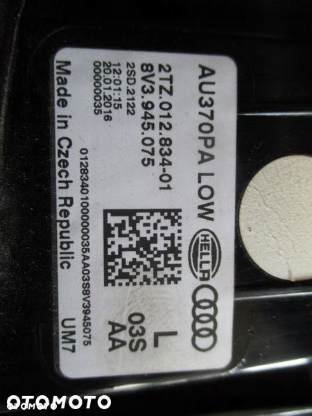 AUDI A3 8V 3D LAMPA LEWA TYŁ W KLAPĘ 8V3945075 - 5
