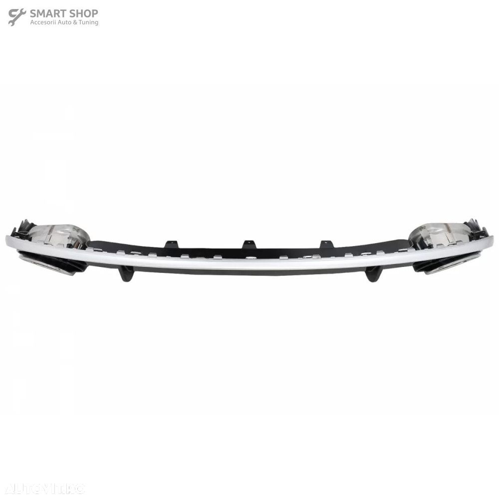 Bara Fata cu Difuzor Bara Spate si Ornamente Evacuare Audi A4 B8 Pre-F - 8