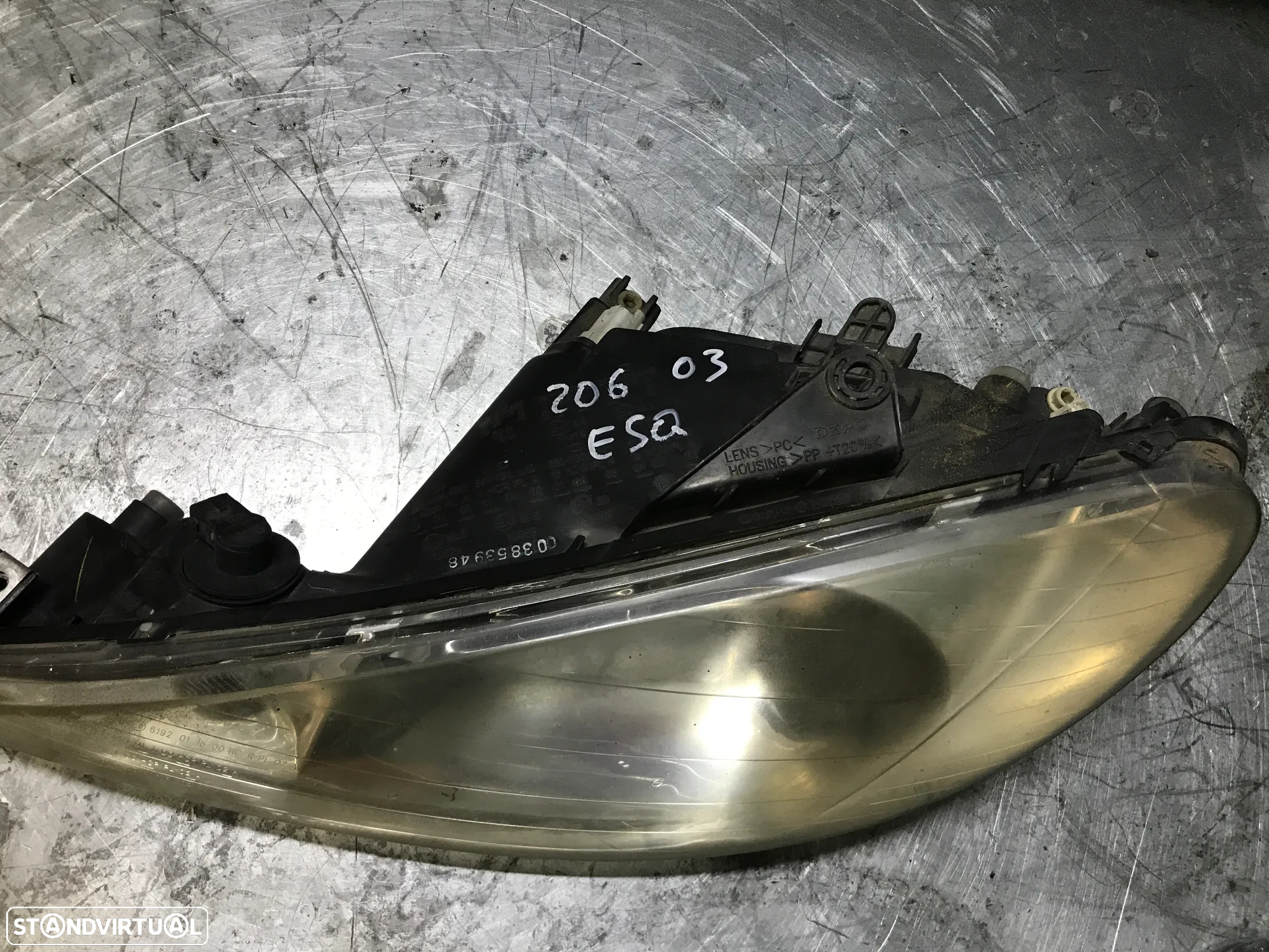 OTICA / FAROL PEUGEOT 206 FASE 2 - ESQUERDO / DIREITO - 2