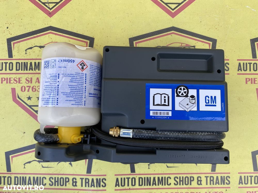 Kit pana compresor auto umflat roti GM Opel 180W 12Vcu husa - 2