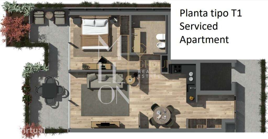 Apartamento T1 no Edifício Oporto Metropolitano junto à Rotunda AEP Ma - Grande imagem: 2/11