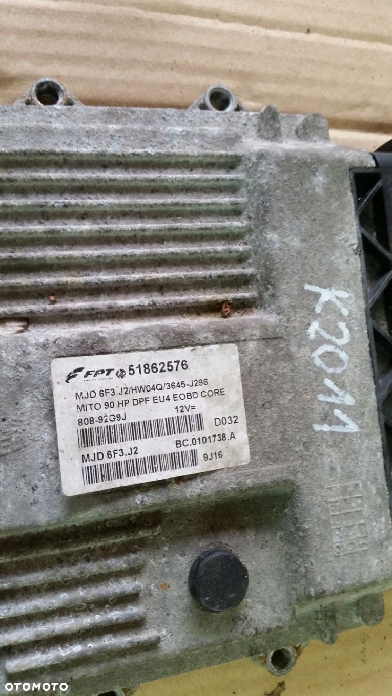 KOMPUTER STEROWNIK ALFA ROMEO MITO 1.3 JTD 90 HP 51862576 - 1