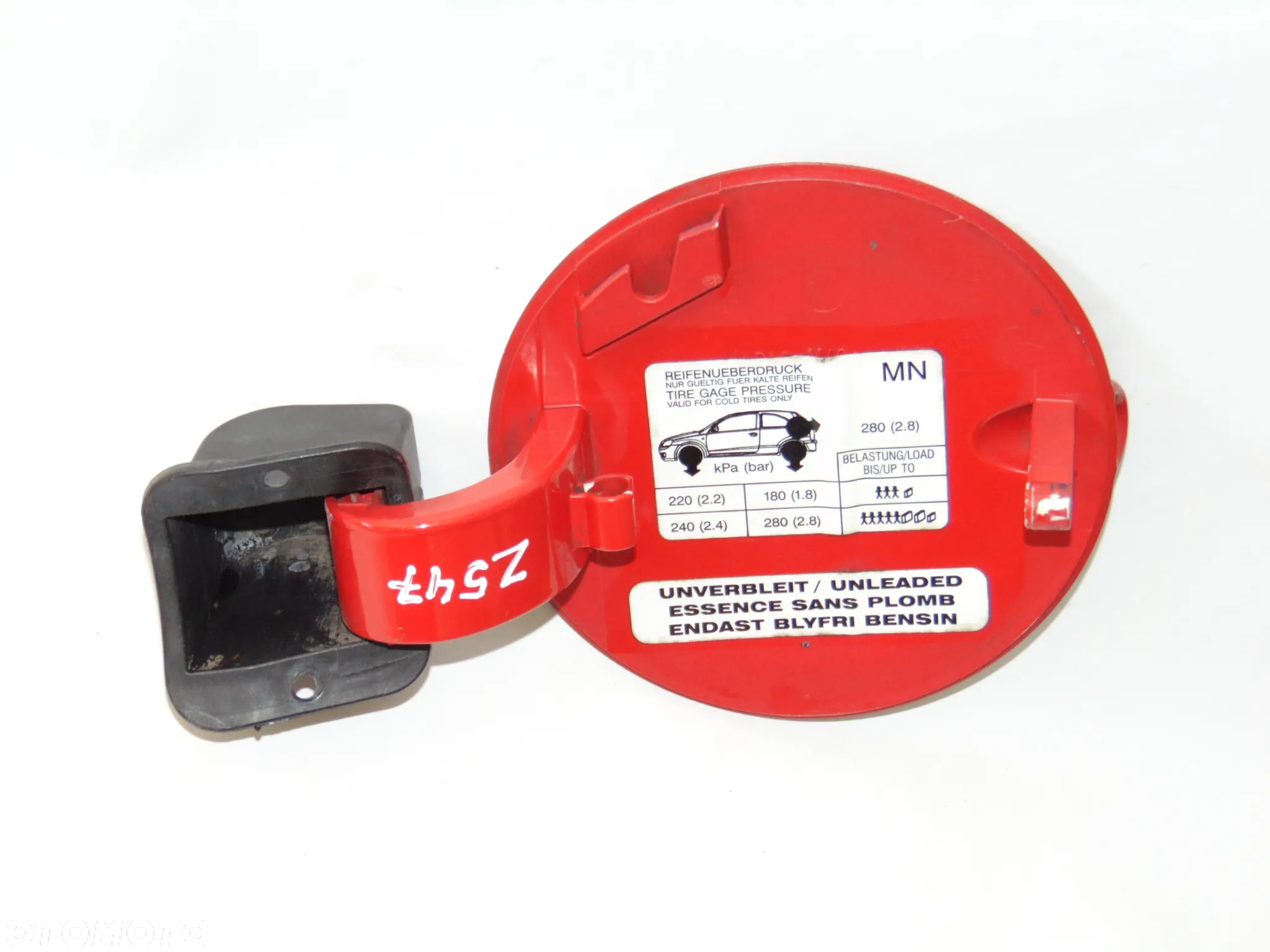 ORYGINAŁ klapa klapka korek wlewu paliwa 09164237 Z547 Z166 Opel Corsa C 00-06r - 11