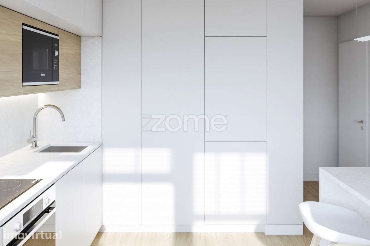 Apartamento T2 novo, com terraço, em Aldoar. - Grande imagem: 5/15