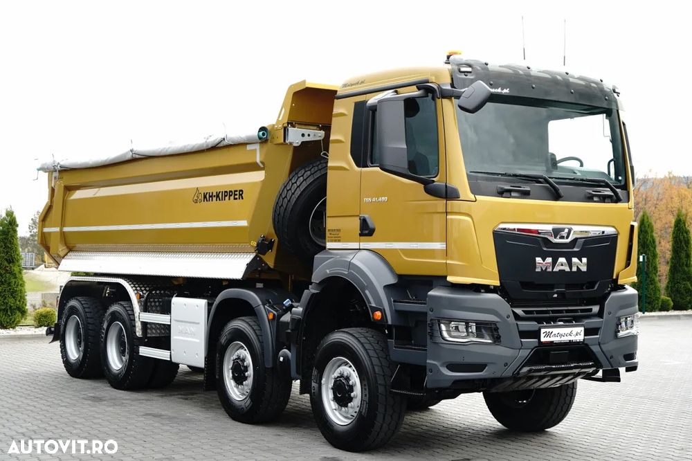 MAN TGS 41.480 / 8X6 / BASCULATOR / S1 - BASCULATOR SPATE / AUTOMAT / NOU-NOUȚ / DISPONIBIL IMEDIAT / ECHIPAMENTE BOGATE / AUR METALIZAT / - 10