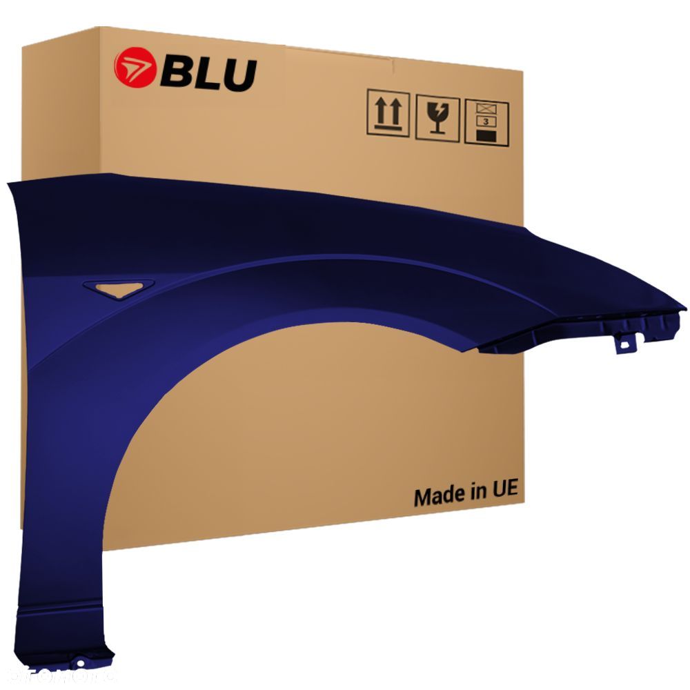 BLU Błotnik FORD FOCUS MK1 I prawy przód niebieski 1998-2004 DeepNavy - 1