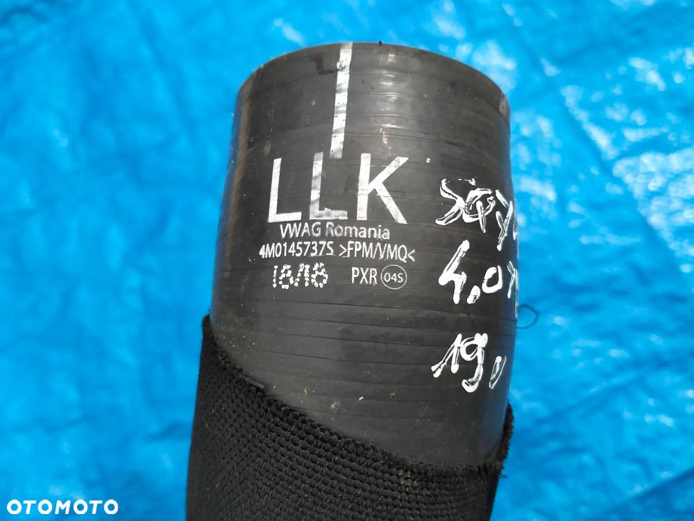 Audi SQ7 4M 4.0 TDI Przewód Wąż Intercoolera 4M0145737S 057145681G - 2