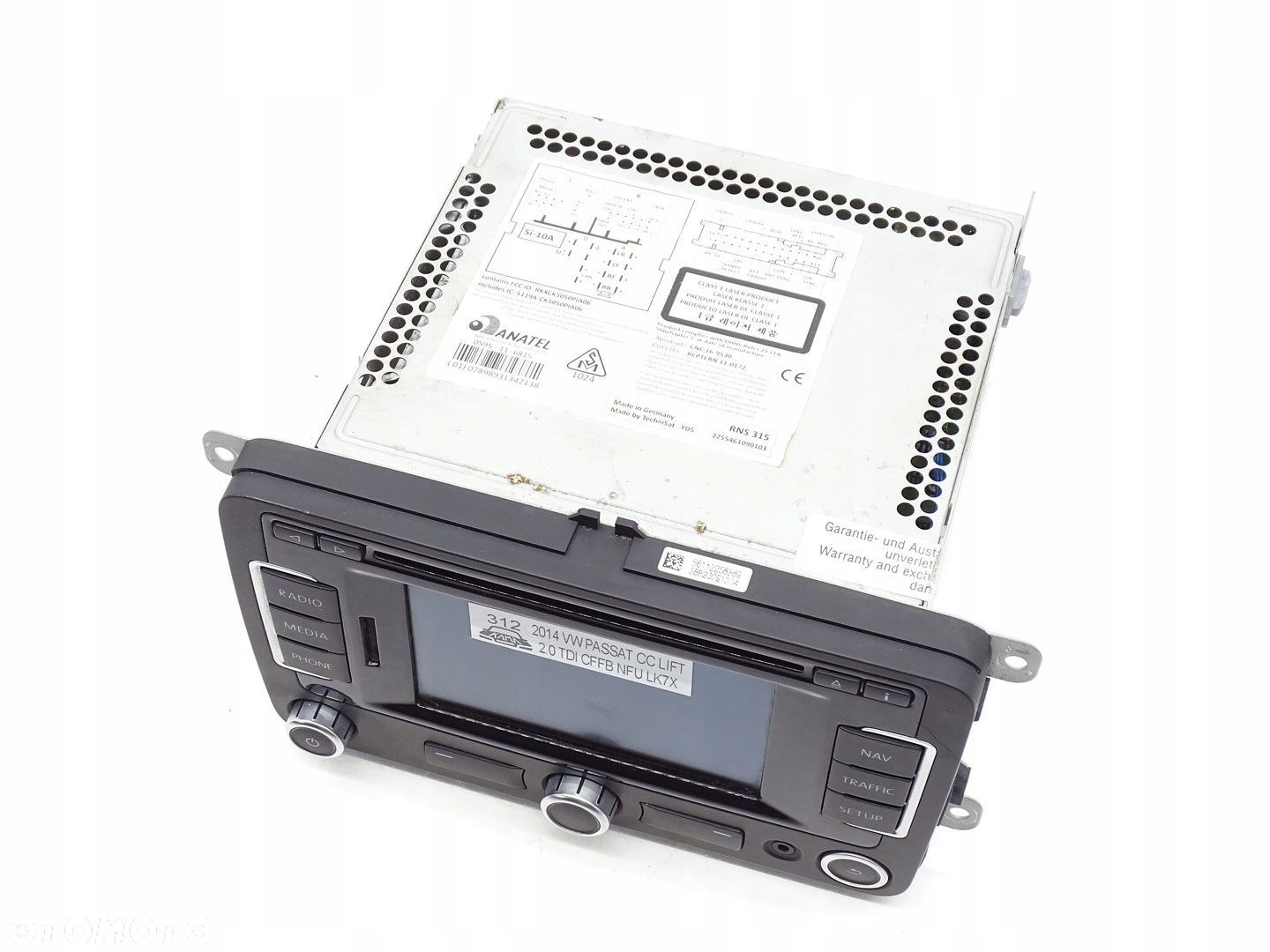 RADIO RADIOODTWARZACZ NAVI NAWIGACJA MULTIMEDIA CD VW PASSAT CC 3C8035279M - 2