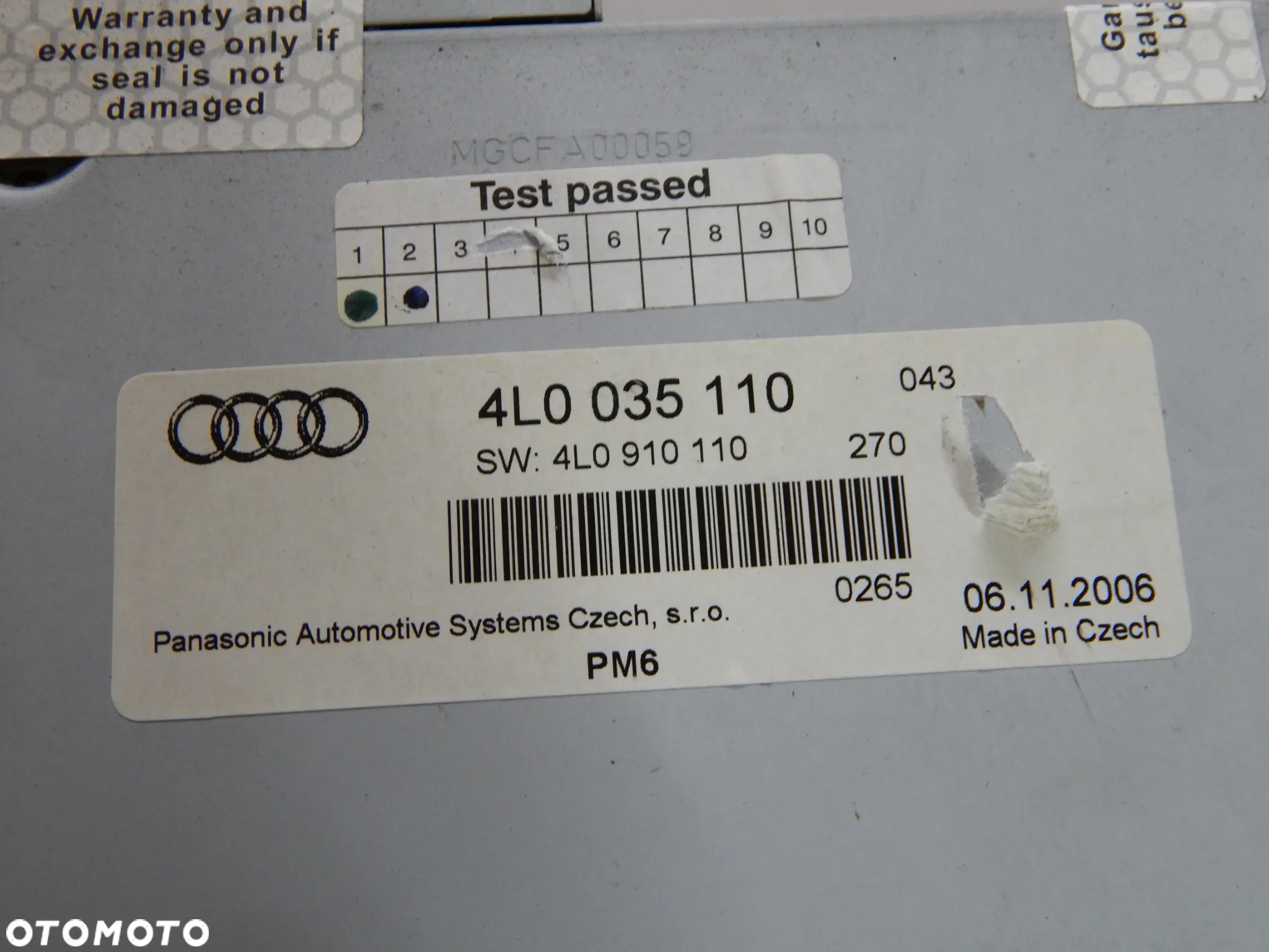 tuner wzmacniacz czytnik ekran zmieniarka moduł Audi Q7 4L A6 a8 03-15 Łuków części - 16