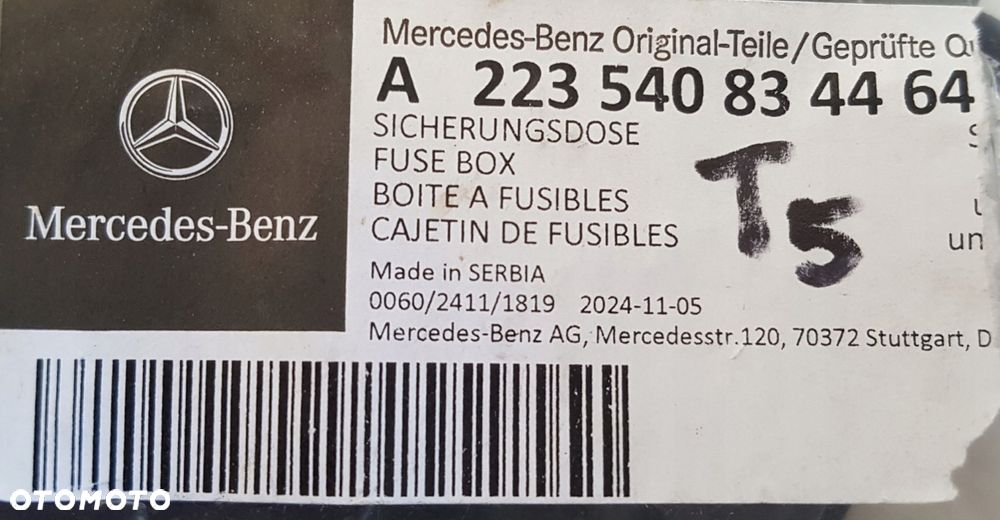 mercedes s w223 obudowa obudowa bezpieczników bsi a2235403856 - 4