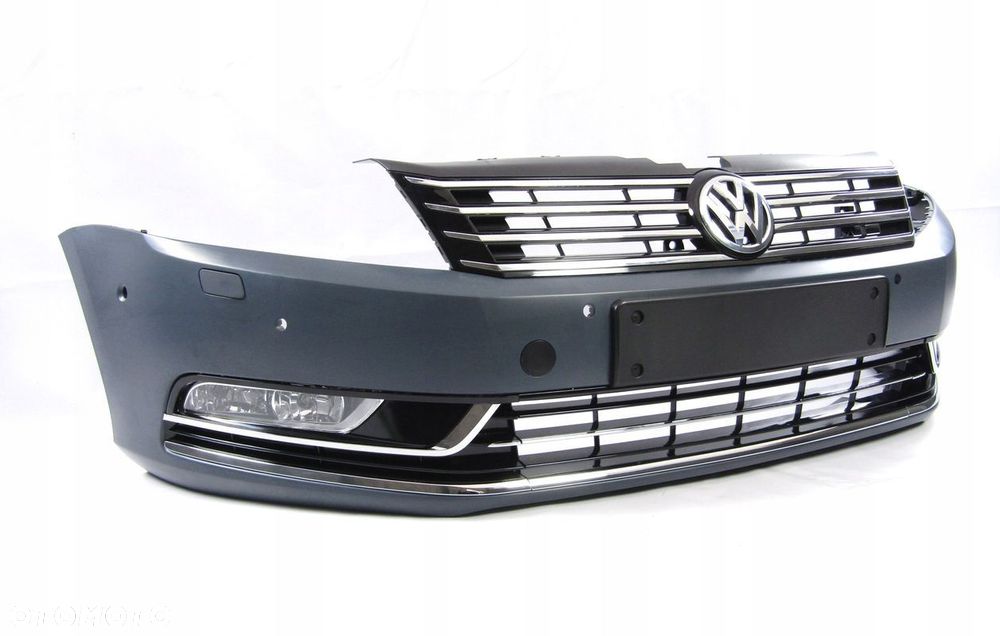 Zderzak przedni VW Passat B7 10 - 14 6-PDC + Spryskiwacze Kompletny ! - 9
