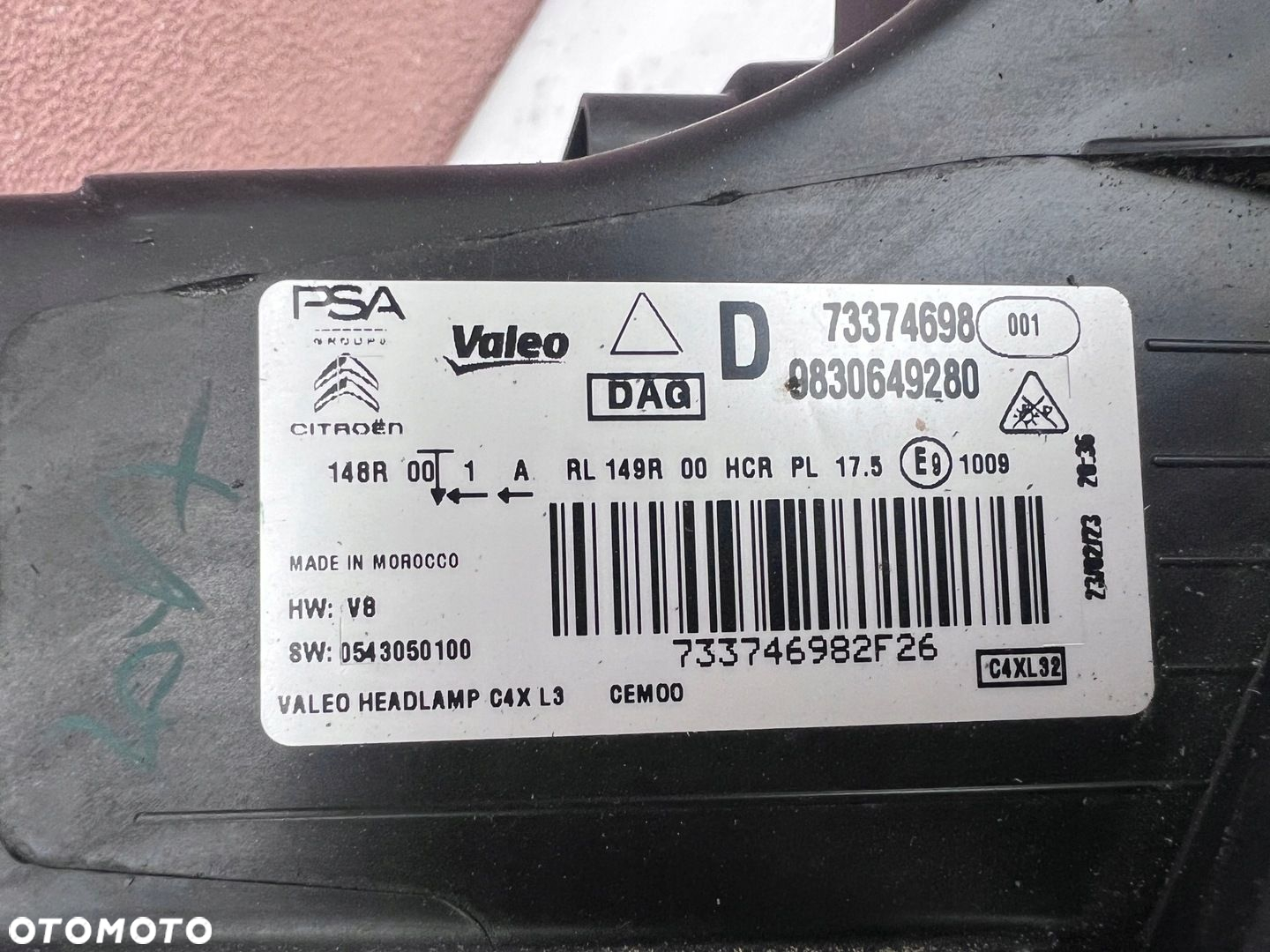 Lampa przednia CITROEN C4 III FULL LED PRAWA EUROPA ORYGINALNA VALEO - 3