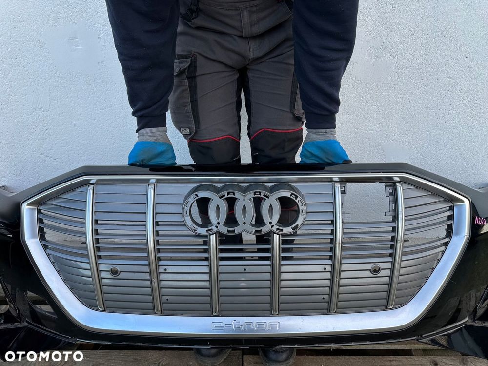 zderzak przód przedni audi e-tron 4ke s-line 4ke807437c + grill 4ke853651 - 4