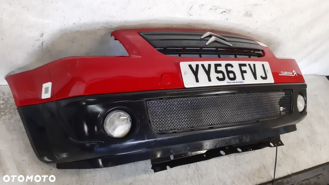 + ZDERZAK PRZEDNI PRZOD CITROEN C2 HALOGENY  TUNING GRILL ZUN SPORT CZERWONY KOD KOLOR KKNB KKN - 4