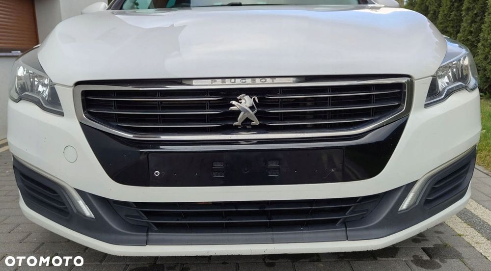 peugeot 508 1 i lift 15-18 zderzak przedni przód kompletny biały ewpb - 4