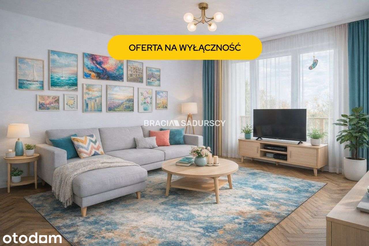 Dwupokojowe jasne mieszkanie w centrum.