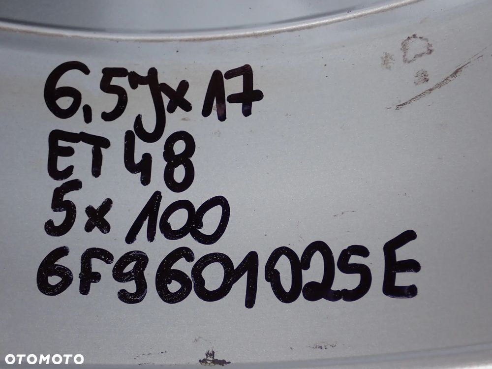 KOŁA FELGI ALUMINIOWE SEAT ARONA  6,5JX17  ET 48  5X100  6F9601025E Z OPONAMI LATO HANKOOK  205/55/17 - 13