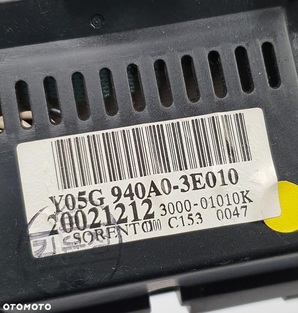 PANEL WYŚWIETLACZ EKRAN ZEGAREK KIA SORENTO 940A0-3E010 - 5