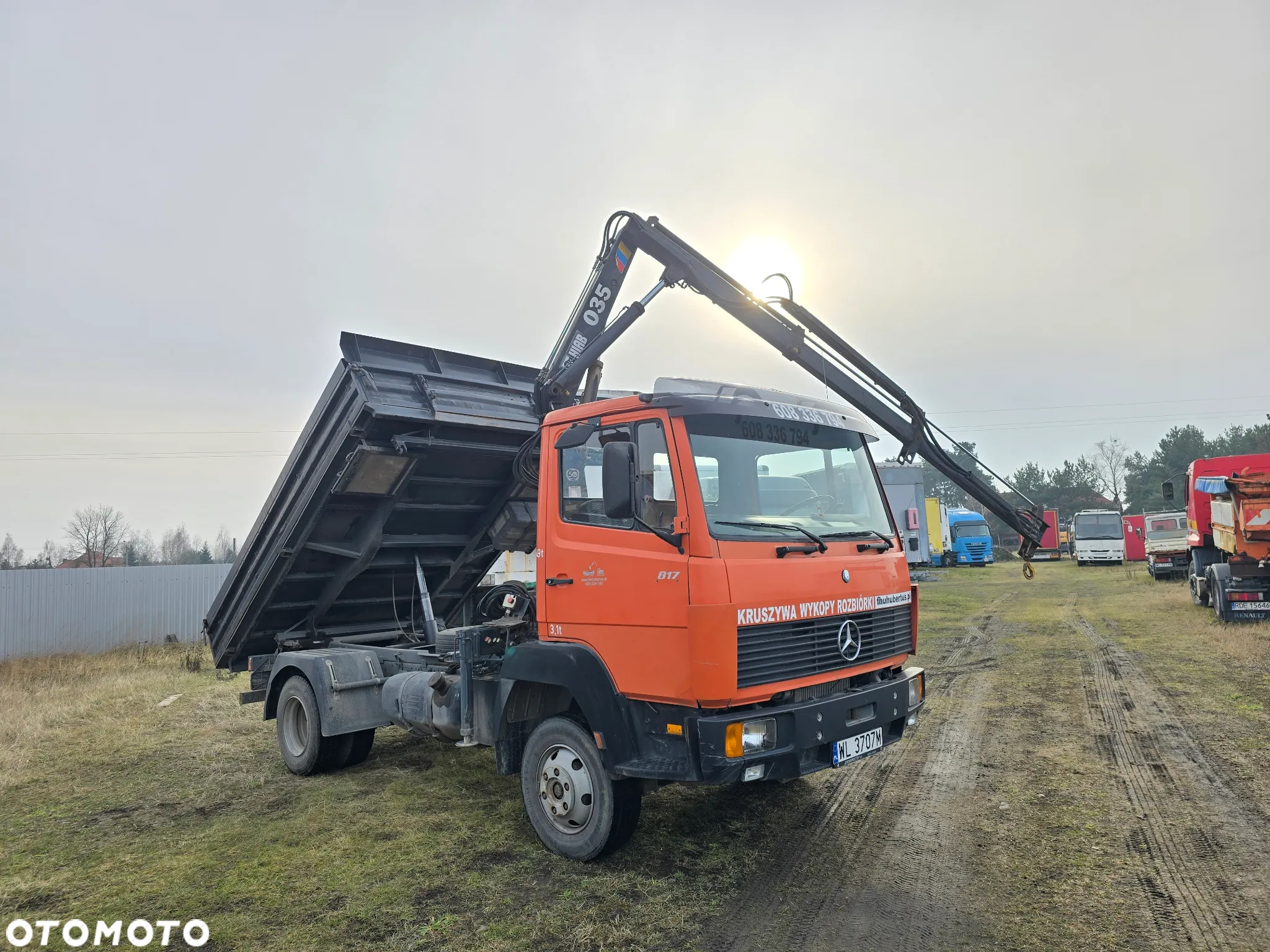Mercedes-Benz 817K * Meiller Kipper * Hds Hiab * Mały przebieg * 100% Sprawny - 4