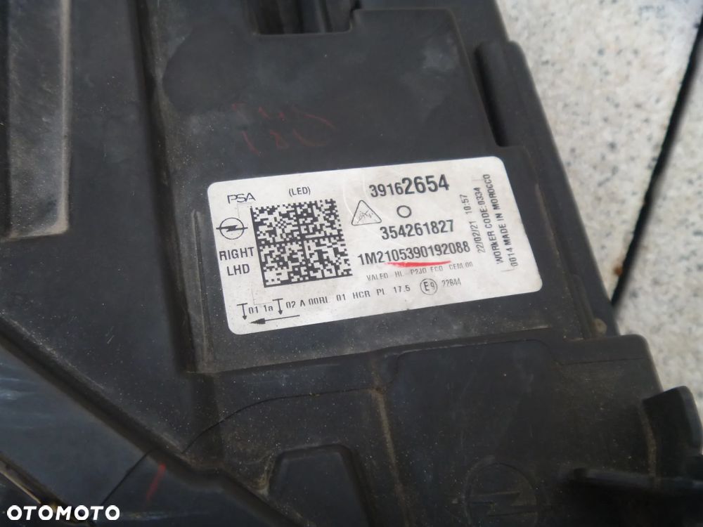 OPEL CORSA F LAMPA FULL LED PRAWA LEWA ORYGINAŁ IDEALNA - 7