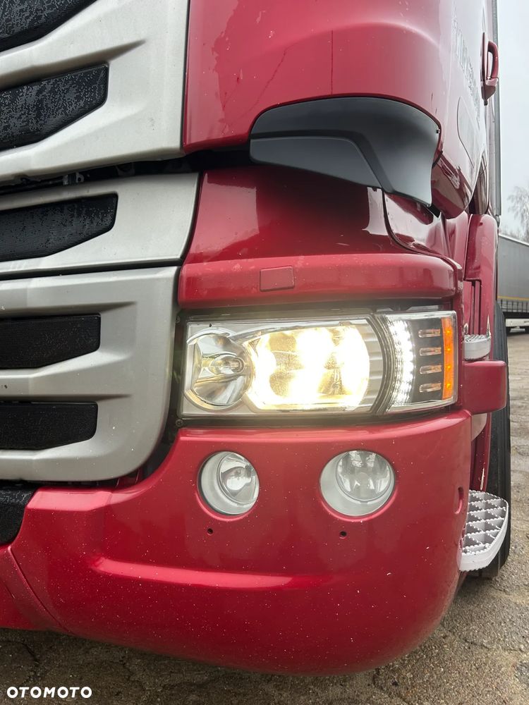 Scania R450 RETARDER / SKÓRY / NAVI / AUTOMAT / POLSKI SALON / ZBIORNIKI PALIWA 1500 L / LAMPY LED / FULL SPOJLERY / TYŁ 4 PODUSZKI / BARDZO ŁADNA SCANIA 2015 ROK !! - 4