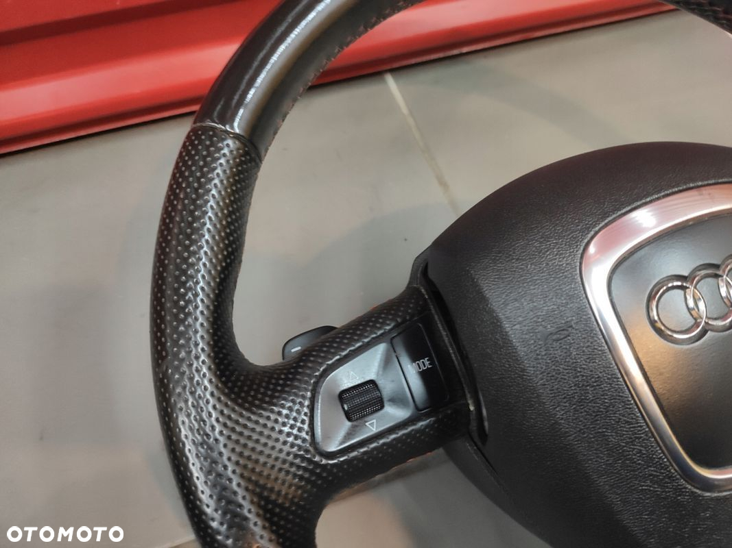 AUDI Q7 4L KIEROWNICA S-LINE MULTIFUNKCJA MANETKI ŁOPATKI SKÓRA ŁADNA - 4