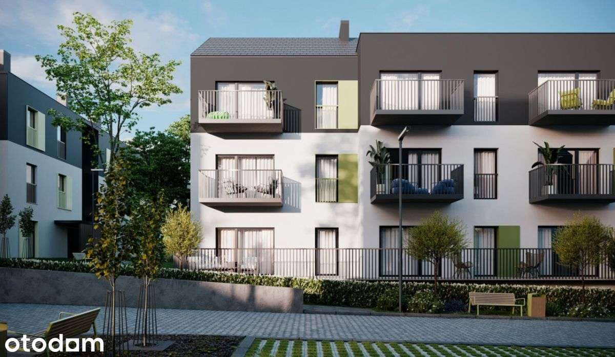 2-pokojowe mieszkanie 43m2 + balkon Bezpośrednio