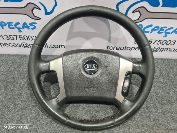 VOLANTE GUIADOR COMPLETO KIA SORENTO PELE COMANDOS MULTIFUNÇÕES AIRBAG