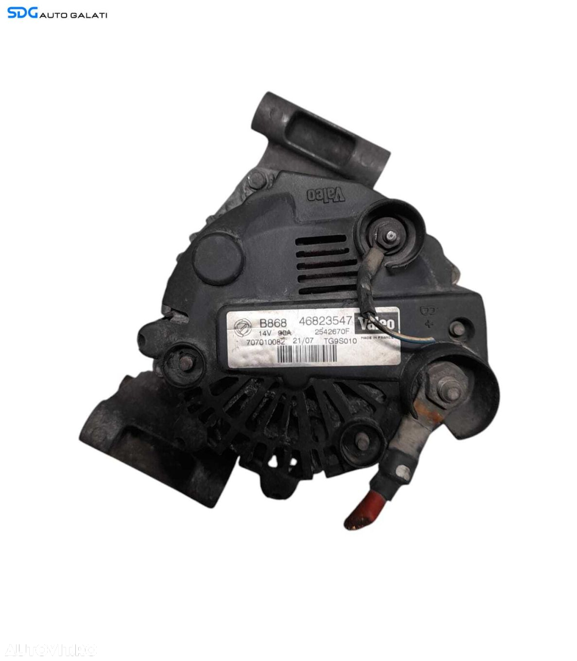 Alternator Valeo 90A 14V Alfa Romeo Mito 1.3 Multijet 2008 - 2010 Cod 46823547 707010082 TG9S010 [N0823] - 3