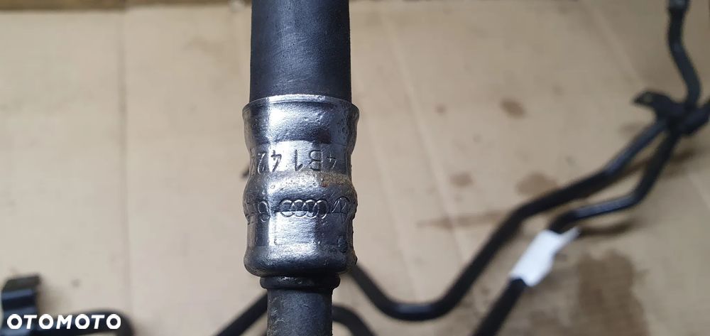 Przewód wąż wspomagania chłodniczka oleju Audi A6 C5 4B1422891G - 6