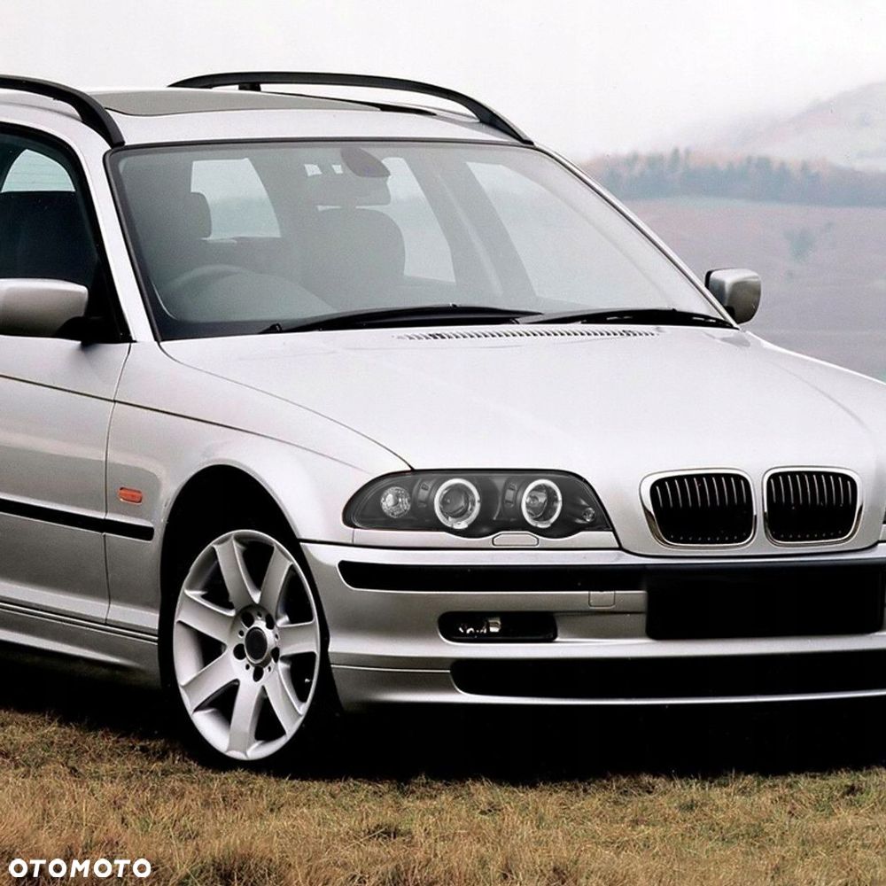 Reflektory Lampy kpl Ringi Angel Eyes Led Tuning Black Bmw 3 E46 1998-2001 - 4