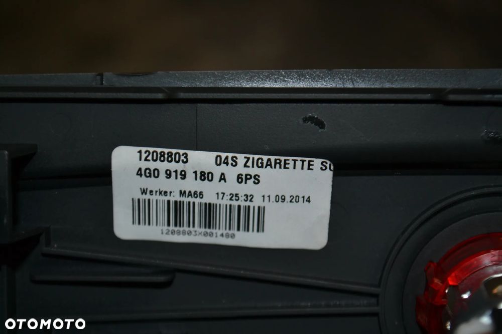 AUDI A6 C7 A7 KRATKA NAWIEWU TYŁ TYLNA OSŁONA OBUDOWA PODŁOKIETNIKA TUNELU 4G0919180A - 4