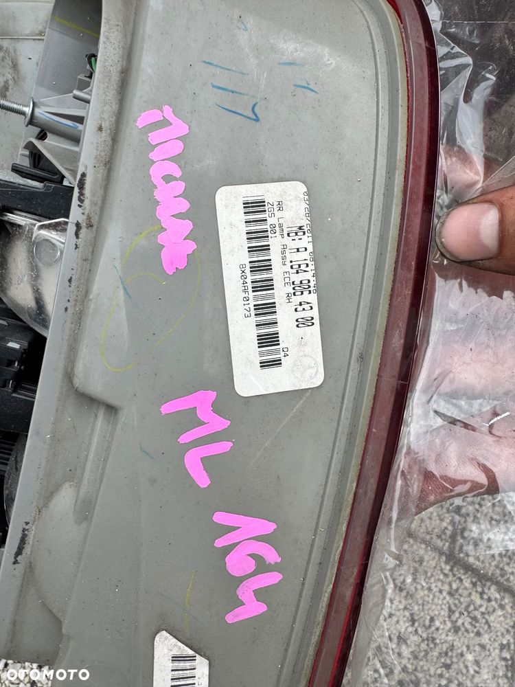 MERCEDES ML W164 LIFT LAMPA PRAWA PRAWY TYL EU A1649064300 - 6