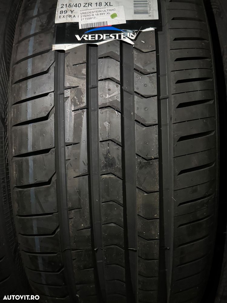 Vând 4 anvelope 215/40/18 vredestein de vară noi - 3