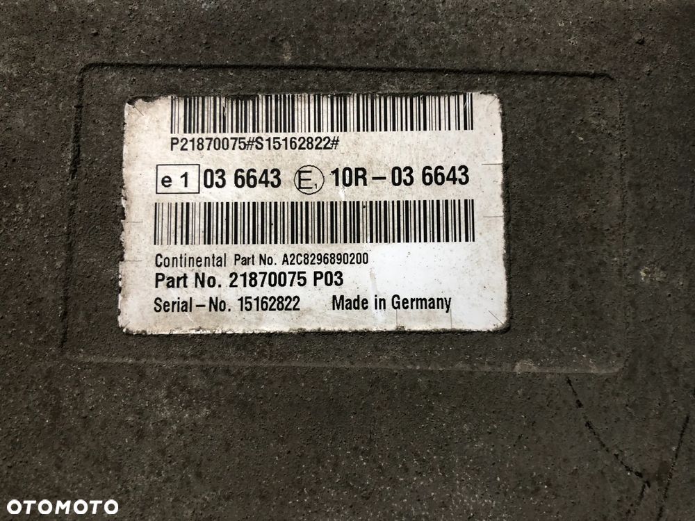 VOLVO FH 4 STEROWNIK MODUŁ ADBLUE 21870075 - 2