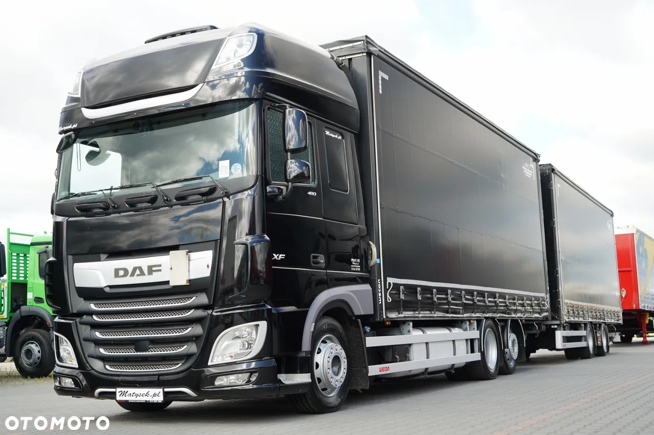 DAF XF 480 / KLIMATYZACJA POSTOJOWA /  ZESTAW TANDEM / 120 M3 / PRZEJAZDOWY / Wecon / 2019 / PO KONTRAKCIE SERWISOWYM - 2