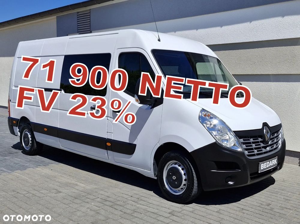 Renault Master, L3H2, SALON POLSKA, DOKA, 7 miejsc, BRYGADÓWKA, tempomat, klima - 2