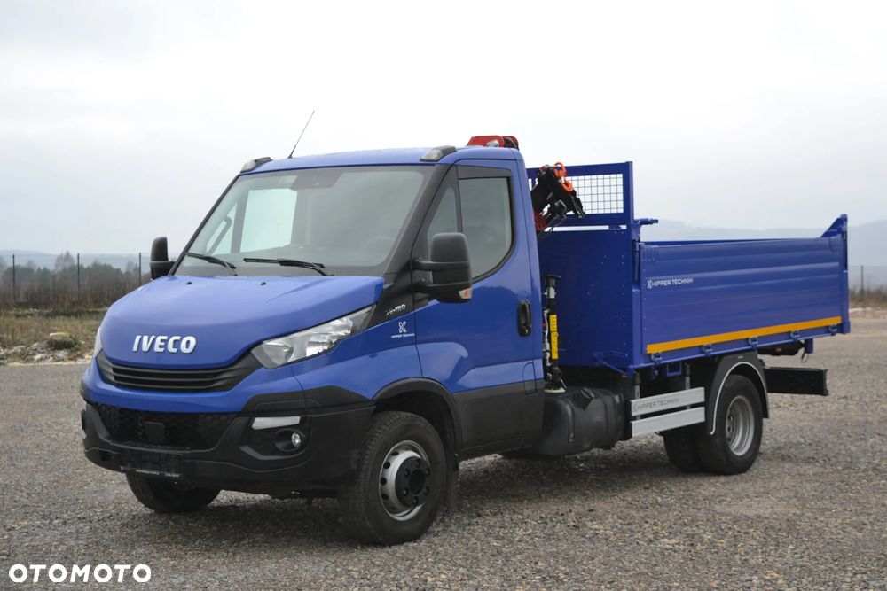 Iveco 72-180 72C18 Nowy 3-stronny WYWROT Kiper Wywrotka Żuraw HDS HC 45A2 SALON PL - 23