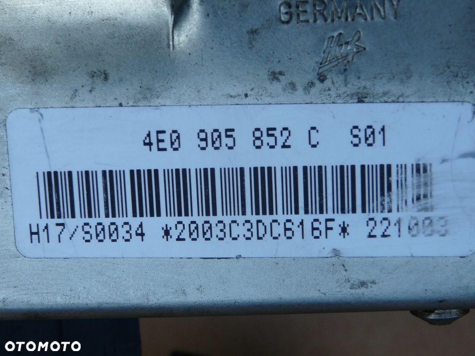 A8 D3 KOLUMNA KIEROWNICY  4E0419512E 4E0419501A 4E0419501H 4E0905852E 4E0905852C - 9