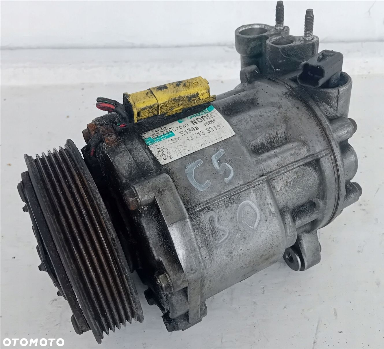 SPRĘŻARKA KOMPRESOR KLIMATYZACJI CITROEN C5 III X7 3.0 HDI V6 9671333180 - 5