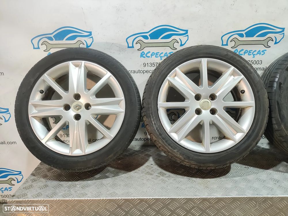 - Conjunto Jantes 17 Originais Renault Megane 2 MK2 6,5J ET49 4x100 - 4