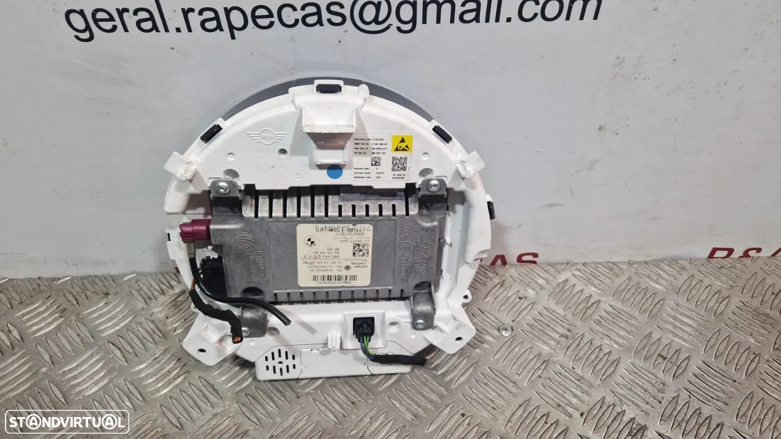 QUADRANTE ORIGINAL MINI COOPER R60 COUNTRYMAN 62116977080 67379411  DISPLAY PAINEL MULTIFUNÇÕES NAVEGAÇÃO GPS - 3