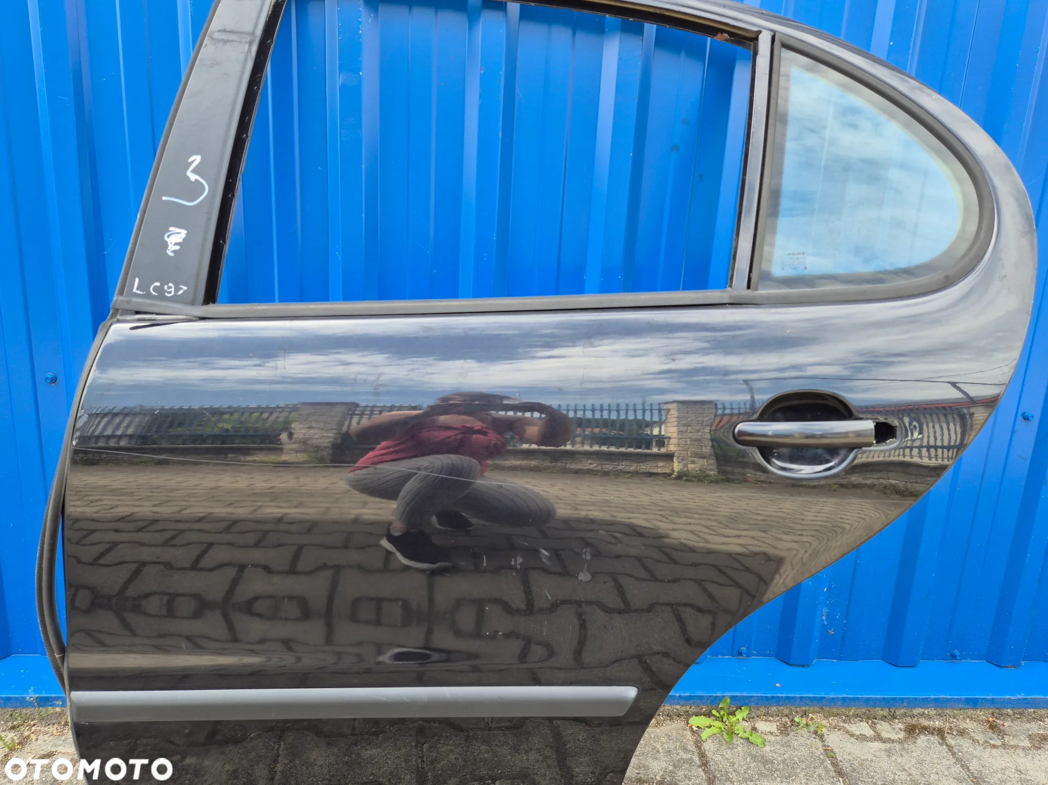 DRZWI TYŁ LEWY LEWE SEAT LEON I ( 1 ) | SEAT TOLEDO II ( 2 ) LC9Z CZARNE - 12