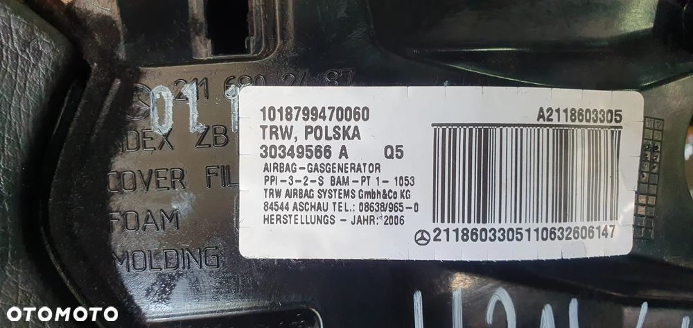 Schowek pasażera półka Mercedes E-Klasa W211 A2118603305 2116802487 - 8